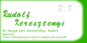 rudolf keresztenyi business card
