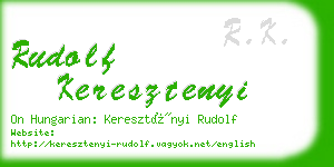 rudolf keresztenyi business card